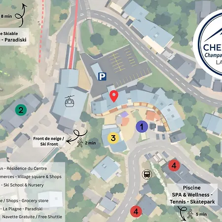 Chez Jean - 2 - Centre Du Village - A 30 Metres Des Telecabines شقة لا بلاني