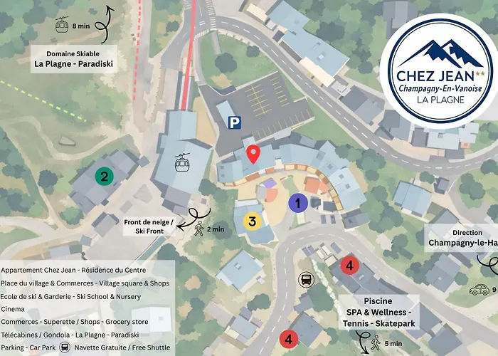 Chez Jean - 2 - Centre Du Village - A 30 Metres Des Telecabines شقة لا بلاني